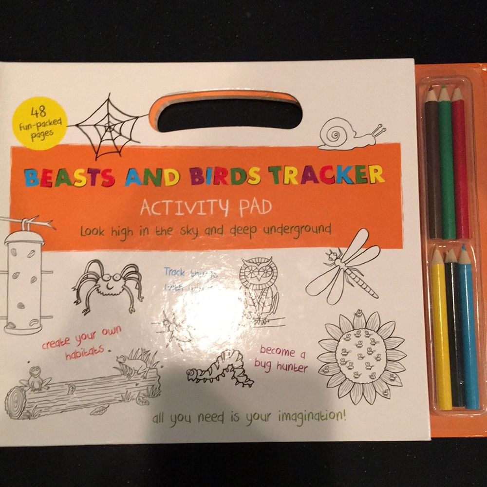 Beasts and Birds Tracker Activity Pad Book